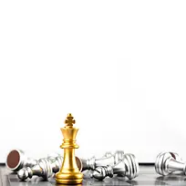 质感金银国际象棋宣传海报背景