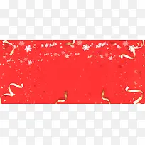 圣诞节激情狂欢大气红色banner