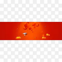 淘宝天猫扁平式banner背景