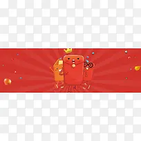 理财红包时间促销电商banner