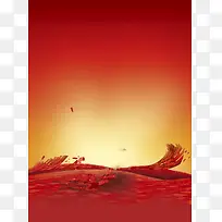 红色潮水背景素材