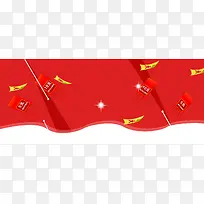 淘宝红色促销背景