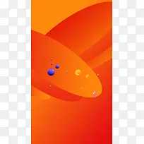 橙色几何简约渐变PSD分层H5背景素材