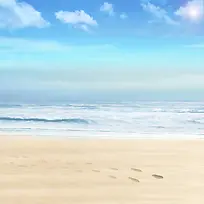 简约大海沙滩