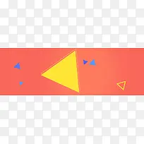 淘宝天猫扁平式banner背景