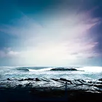 大海冲浪背景图片