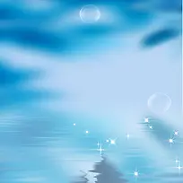 蓝色水气泡背景图片