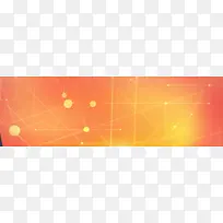 橙色渐变banner科技背景