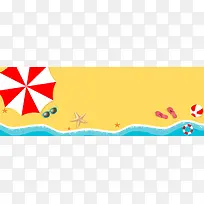 夏日上新清新卡通扁平banner