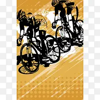 自行车比赛海报背景
