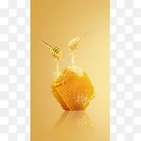 橙色蜂蜜 H5背景