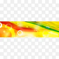 时尚橙色光线banner背景
