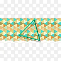 三角形几何拼接潮流背景