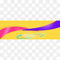 淘宝电商扁平渐变酷炫橙色banner背景
