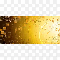 金色科技banner背景图片