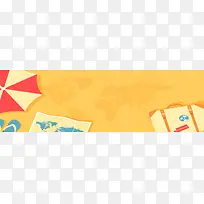 炎炎夏日旅游主题banner