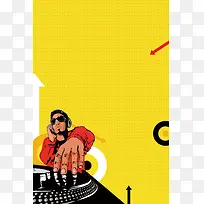 音乐宣传海报背景
