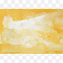 油画笔触手绘黄色背景平面广告