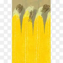 丰收的玉米海报设计