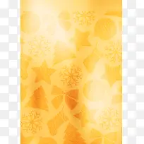 黄色圣诞节背景海报素材