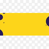 小清新黄色背景banner装饰
