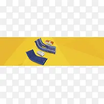护士节医疗器械黄色banner