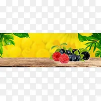 电商淘宝夏季美食果园直发新鲜水果促销海报