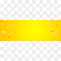 精美薯片文艺简约黄色banner