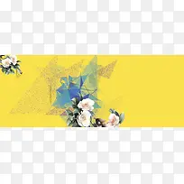 花朵海报banner背景