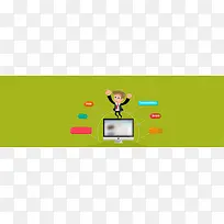 互联网科技背景banner设计