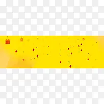 促销几何渐变黄banner