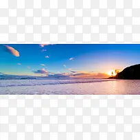 澳大利亚黄金海岸线风景背景