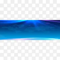 蓝色科技科幻banner背景