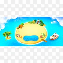 夏季游玩海边美景
