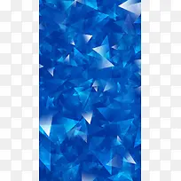 渐变蓝色发光三角渐变色块H5背景素材