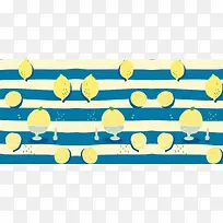 清新卡通手绘水果饮料banner