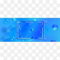 双11时尚男装促销季几何蓝色banner