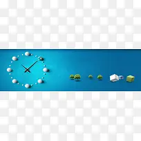 投资理财网页清新背景banner