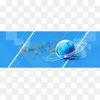 企业网站设计扁平背景banner