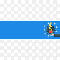 电商扁平互联网商务时代背景banner