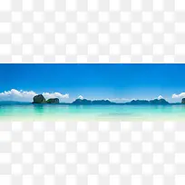 自然绚丽简约大气淘宝海报背景