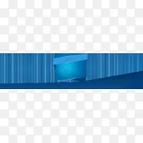 蓝色科技背景banner