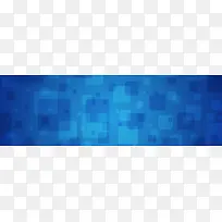 蓝色背景banner创意广告