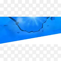 破冰之下促销宣传海报
