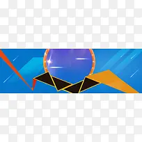 电商促销立体背景banner