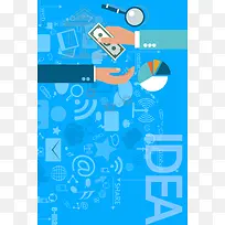 卡通创意商务idea海报设计