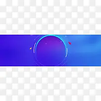 蓝色炫酷科技扁平几何背景banner