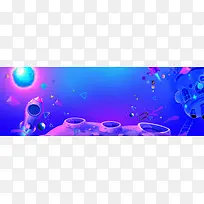 99焕新渐变蓝色banner