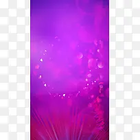 紫色梦幻花朵光晕PSD分层H5背景素材