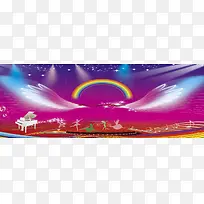 音乐演奏海报背景